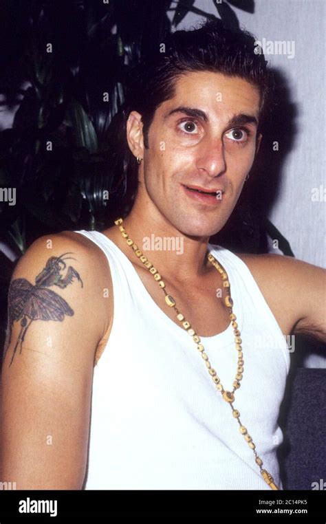perry farrell of jane s addiction at a press meeting at wea records london 9 23 1990 usage