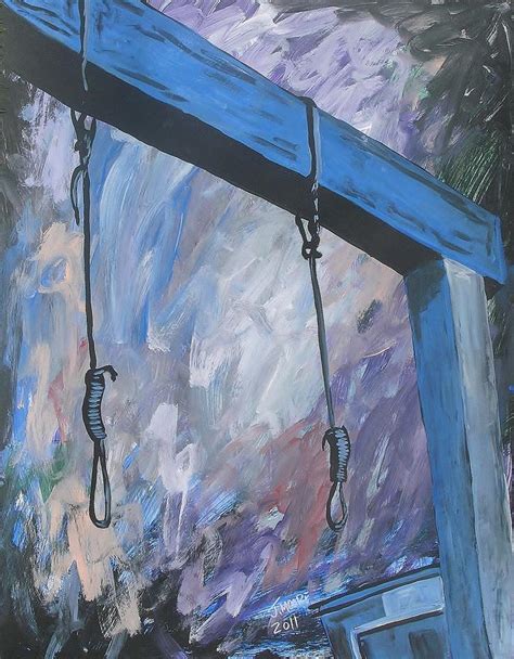 Gallows Painting By Jeremy Moore