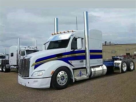 Enjoy this model of a peterbilt truck with trailers!! Peterbilt custom 579 | Big trucks, Big rig trucks, Peterbilt