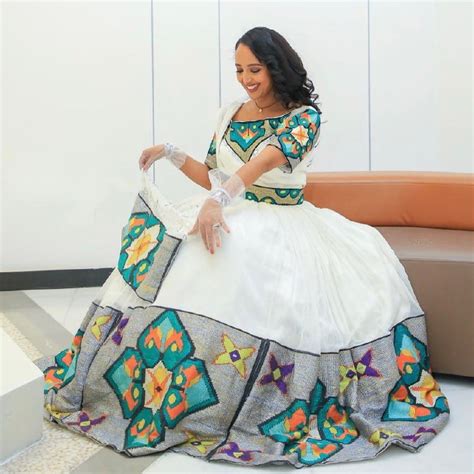 New Menen Ethiopian Traditional Dresseritrean Dresshabesha Singapore