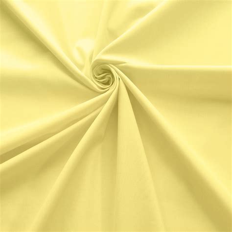 60 Broadcloth Fabric Baby Yellow By The Yard