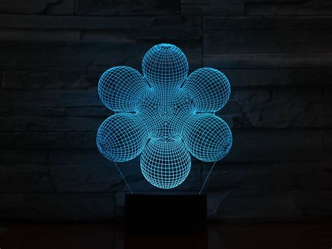 Abstract 3 3d Optical Illusion Led Lamp Hologram The 3d Lamp®