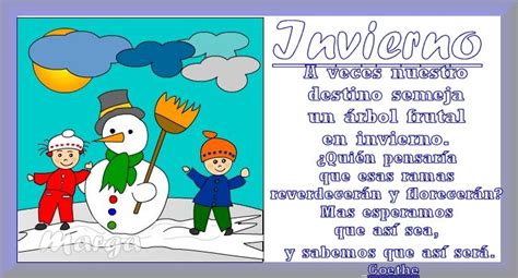 El invierno es una de las cuatro estaciones de las zonas templadas. De entrecasa-con-Marga: feliz INVIERNO