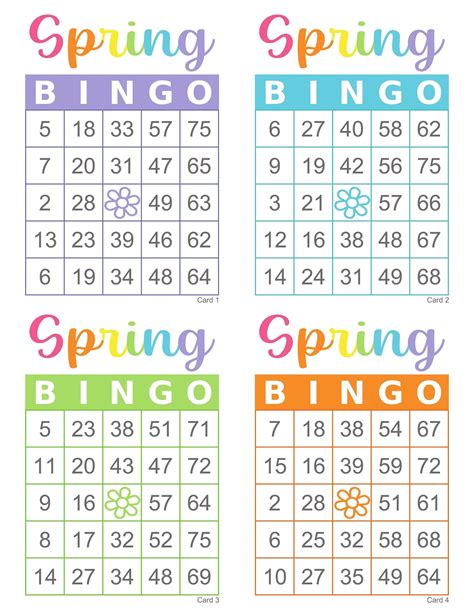 Bingo Cards To Print Custom Bingo Cards Bingo Calls Easter Bingo