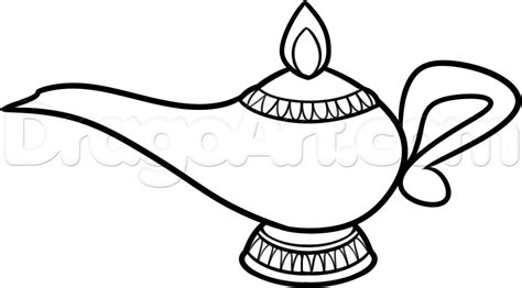 How To Draw A Genie Lamp Step By Step Stuff Pop Culture FREE
