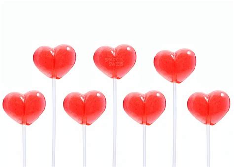 Red Heart Twinkle Pops Long Stem Lollipops 100 Pieces Etsy