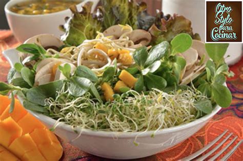 Así descubrí que el mango maduro es un ingrediente fantástico para enriquecer salsas y. ENSALADA DE VERDOLAGAS CON MANGO - OTRO STYLO PARA COCINAR