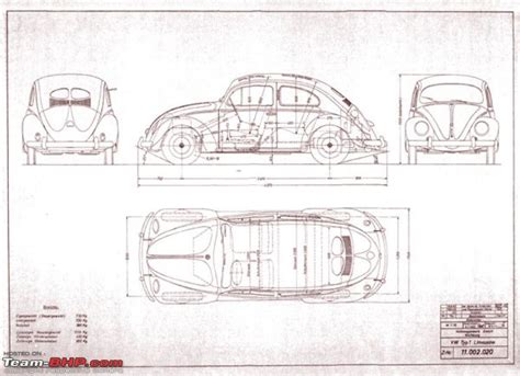 To the left, make a small mark to determine how long you want your car to be. Blueprints / Line-drawings of cars - Team-BHP
