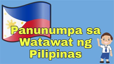 Panunumpa Sa Watawat Ng Pilipinas Youtube