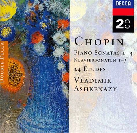 Chopin Vladimir Ashkenazy Piano Sonatas 1 3 24 Études 1999 Cd