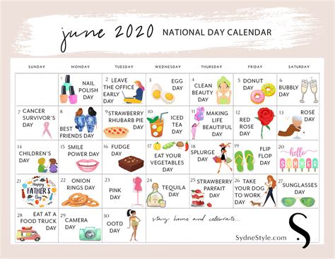 June National Days To Celebrate At Home Sydne Style