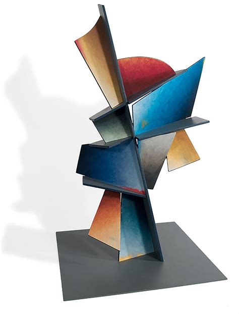 Chris Hill Hidden Hour Hand Painted Welded Steel Sculpture Abstract