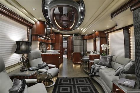 After all, you're spending a great deal of time on the road so it's important you feel comfortable and at home with your surroundings. Prevost Motor Coach Interiors 41 (With images) | Luxurious bedrooms, Rv interior design, Classic ...