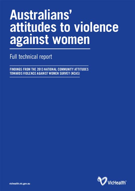 pdf australian s attitudes to violence against women full technical report kristin diemer