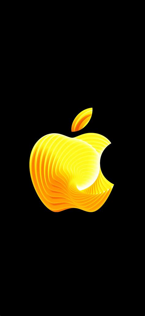 Gold Apple Logo Backgroud 1125x2436 877 Amoledbackgrounds