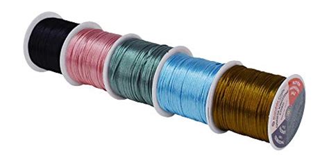 Mandala Crafts Satin Rattail Cord String From Nylon For Chinese Knot