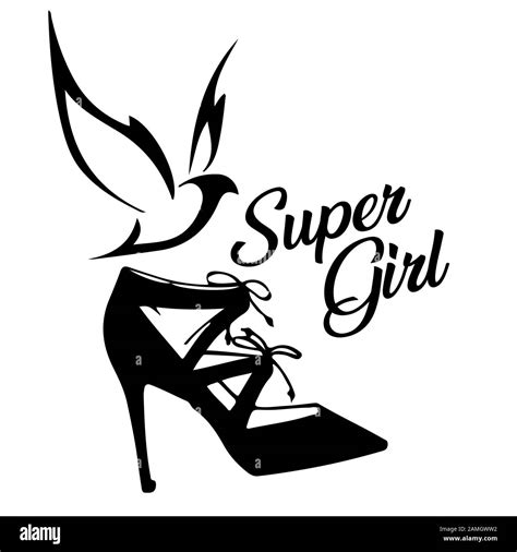 super girl quote for banner retro lettering vintage typography hand drawn phrase stock