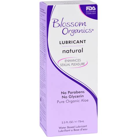 blossom organics lubricant natural moisturizing 2 5 oz fresh health nutritions