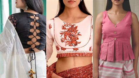 Latest Simple Blouse Back Neck Designs Blouse Designs 2022 2021 Ka