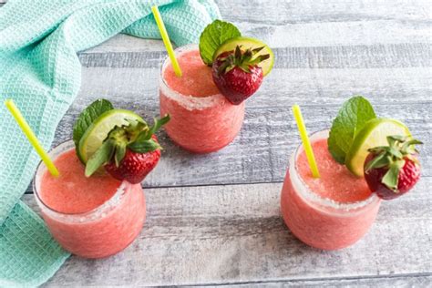 Boozy Strawberry Watermelon Limeade Slushy Better Life Blog