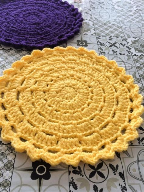 Set Of Crochet Hot Pad Potholders Etsy Crochet Washcloth Free