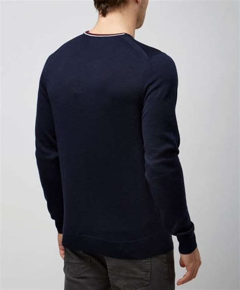 fred perry merino crew neck knit scotts menswear