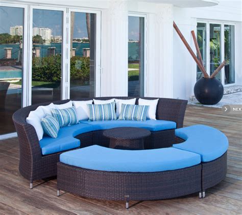 If you are looking to upgrade your outdoor patio seating, big lots has the products you're looking for. San Diego Modular Outdoor Circle Sofa Set - Contemporary ...