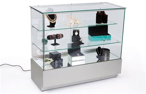 Jewelry Display Cases For Sale Locking Silver And Glass Counters