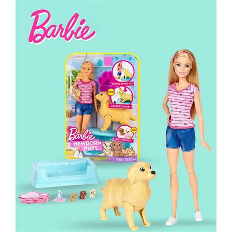 Barbie Newborn Pups Doll Playset Fdd43 Shopee Malaysia
