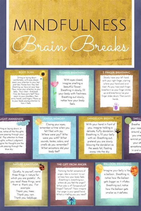 Mindfulness Brain Breaks Coping Skills For Focus And Calm Great For The