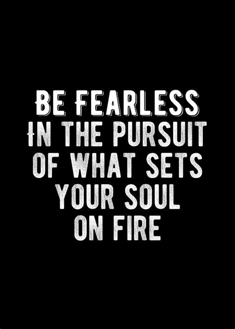 Inspirational Be Fearless Quote Digital Art By Motivational Flow Pixels