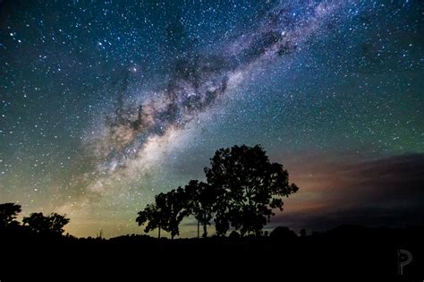 Fond Décran Nuit Galaxie Lac Ciel La Photographie Voie Lactée