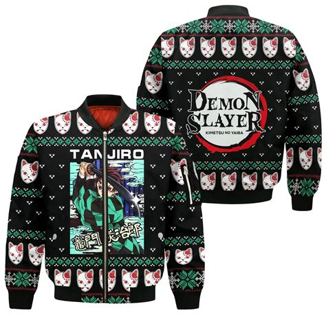 Tanjiro Kamado Ugly Christmas Sweater Demon Slayer Anime Xmas Custom
