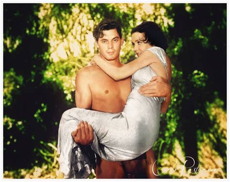 Johnny Weissmuller And Maureen Osullivan In Tarzan And His Mate1934 Colorized By Colorostariu