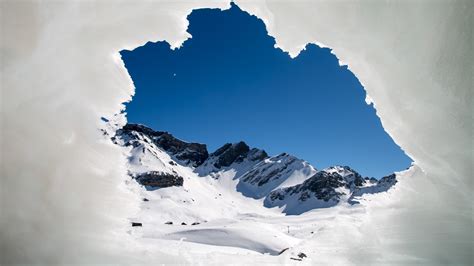 Nature Landscape Mountains Switzerland Alps Winter Snow Ice