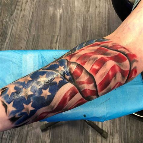 Top 89 American Flag Sleeve Tattoo Ideas - [2021 Inspiration Guide]