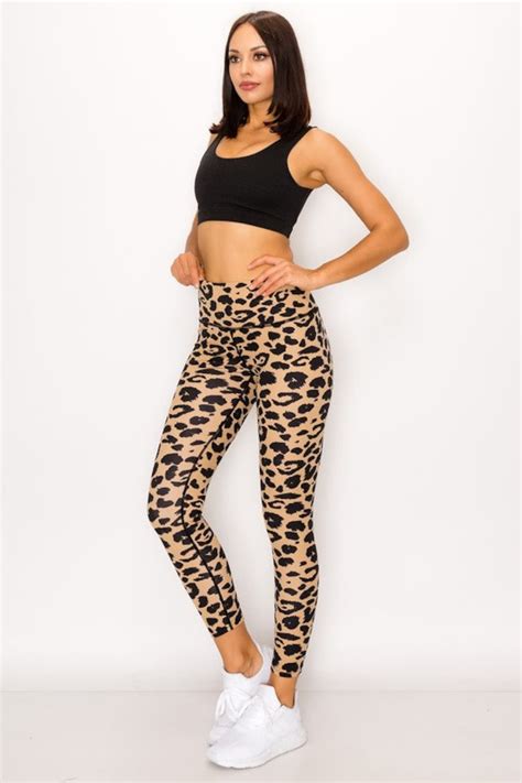 Leopard Print Women Legging Etsy