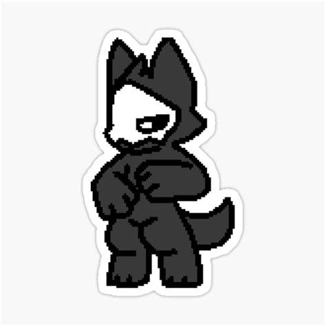 Changed Dark Latex Wolf Walking Sprite Male Sticker For Sale By