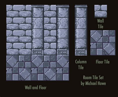 Pixel Art Tiles Castle