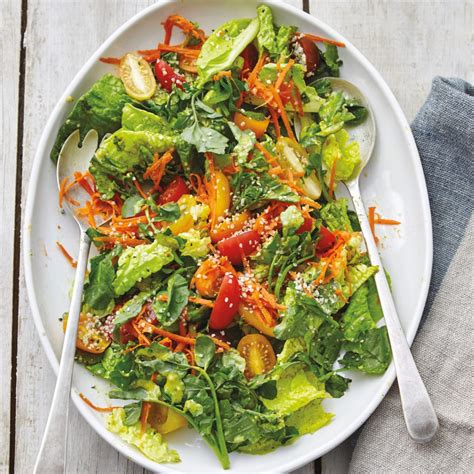 Super Salad With Garlic Caesar Dressing And Hemp Hearts Recipe