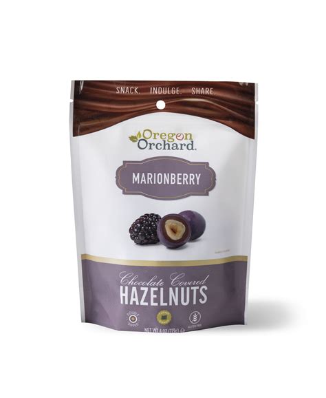 Oregon Orchard Premium Marionberry Chocolate Hazelnuts 4oz Oregon