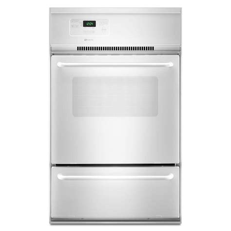 Maytag Ovens 24 In Single Gas Wall Oven In White Cwg3100aae Shop