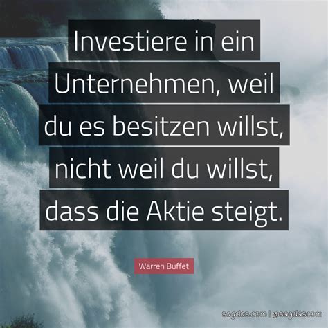 Money deutsch „regel nummer 1 ist es, nie geld zu verlieren. Warren Buffet Zitat: Investiere in ein Unternehmen ...