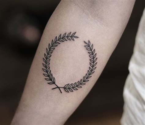 Olive Wreath Tattoo