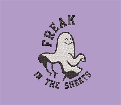 Freak In The Sheets Ghost Embroidery Sexy Ghost Embroidery Etsy
