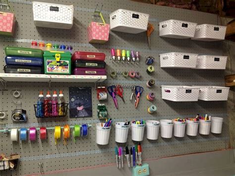 This pegboard looks so awesome in my craft room and im so glad we. Be Creative With Pegboard Storage - jihanshanum | Craft ...