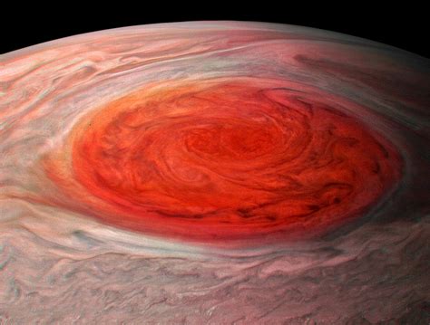 Nasa Juno Probe Releases New Photos Of Jupiters Great Red Spot