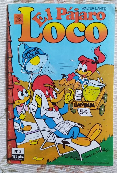 Cómic El Pájaro Loco Antiguo Retro Vintage De Segunda Mano Por 5