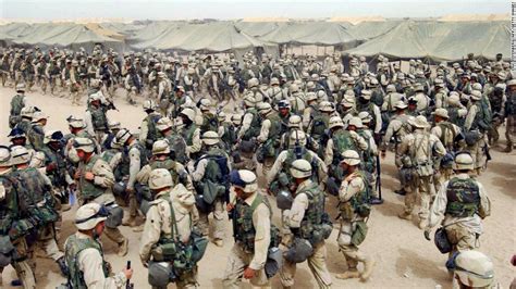 Us Marines In Northern Kuwait Gear Up After Receiving Orders To Cross