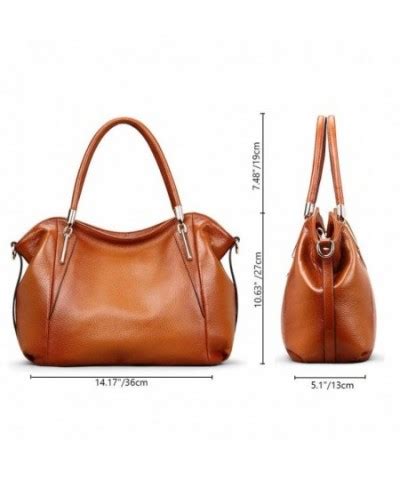 Genuine Leather Handbags Fashion Shoulder Brown Cd Exs Ri